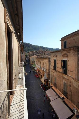 a view of a city street from a building at Donnaciccina Accomodation in Tropea