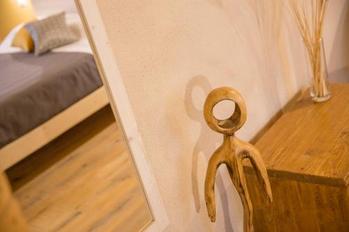 Letto o letti in una camera di Corte Formigar