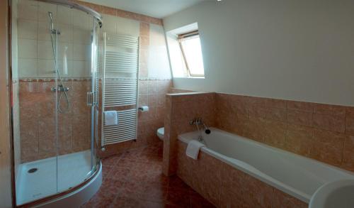 Kylpyhuone majoituspaikassa Apartman na Kopecku
