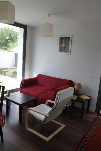 Χώρος καθιστικού στο Casa Oretani