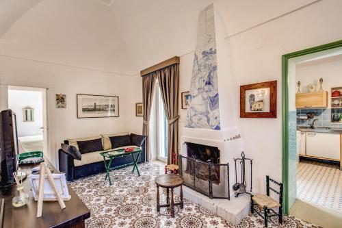 Χώρος καθιστικού στο B&B "i Magi"