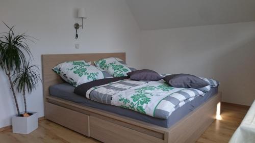 Voodi või voodid majutusasutuse Pension Sommerfrische toas