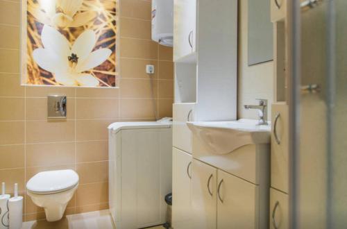 Koupelna v ubytování Apartments Dalmacija Tučepi
