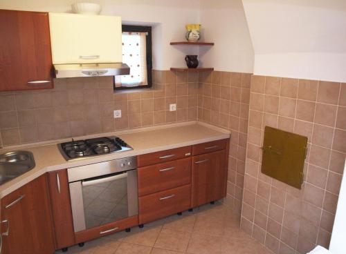 Kuchyň nebo kuchyňský kout v ubytování Holiday Home Loznati