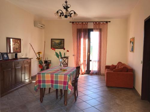 Posezení v ubytování B&B Porticella