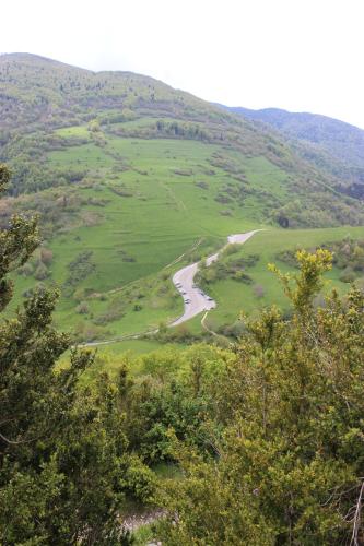 a view from the top of a hill with a river at loft At Besset in Besset