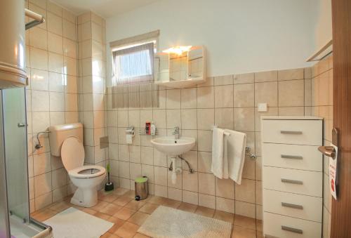 Phòng tắm tại Apartman Katja