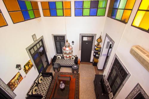 Posezení v ubytování Hôtel Fontaine Campini
