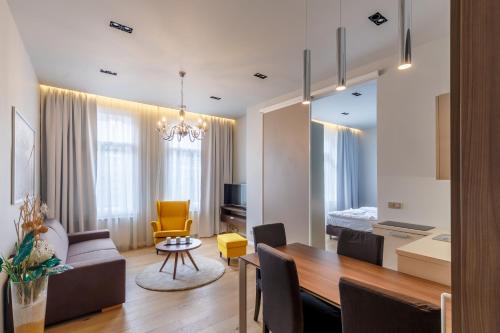Posezení v ubytování Apartments Bohemia Rhapsody