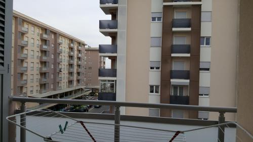 a view from the balcony of a building at Zebra in Podgorica