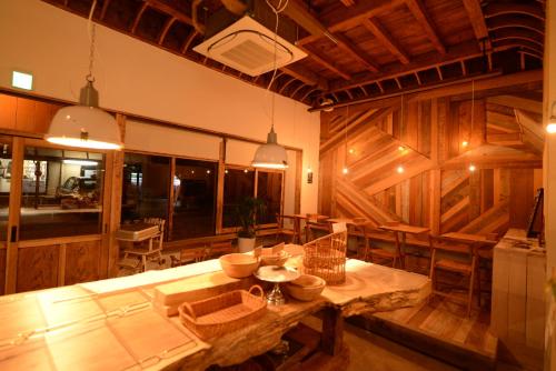 Χώρος καθιστικού στο Taketa Ekimae Hostel cue