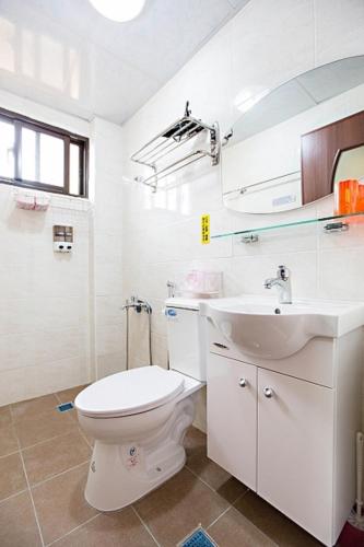 Koupelna v ubytování FuLu home stay