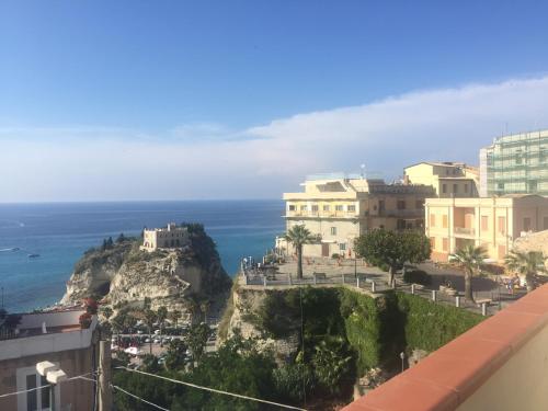 a view of the ocean from a building at Lo Splendore del Borgo in Tropea