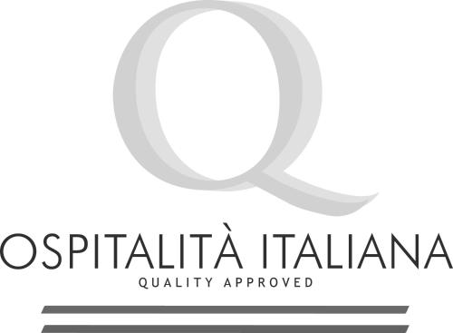 Un certificado, premio, letrero u otro documento en HOTEL LONDRA Locanda Occitana