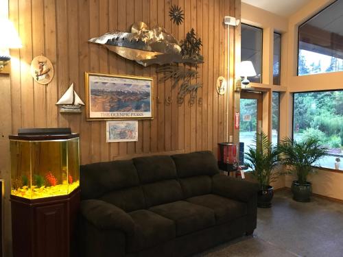 Un lugar para sentarse en Sequim Bay Lodge