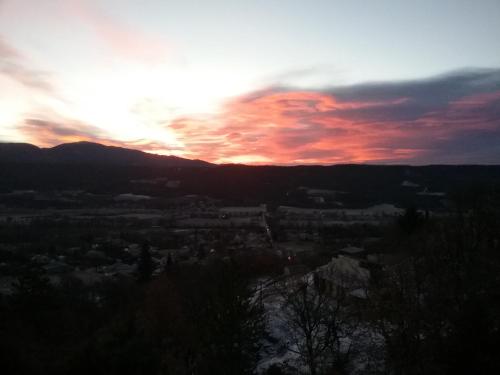 a sunset from the top of a mountain at Villabellevie in Bras-dʼAsse