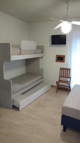 Hotel La Brezza frontemareにあるベッド