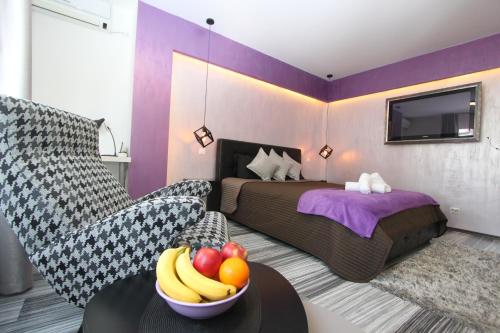 Χώρος καθιστικού στο New Belgrade Apartment ARENA