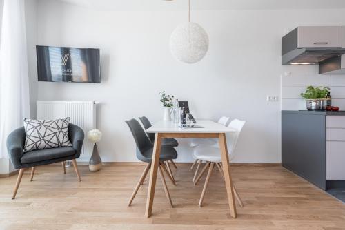 Η κουζίνα ή μικρή κουζίνα στο V7 Boutique Appartements