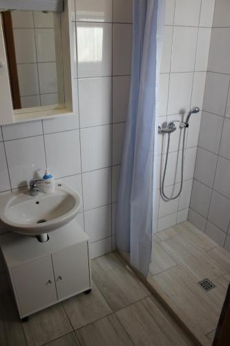 Koupelna v ubytování Guest House Put