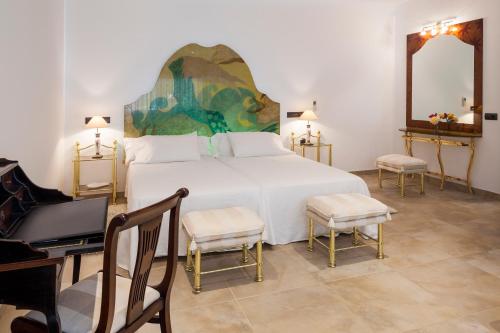 Ένα ή περισσότερα κρεβάτια σε δωμάτιο στο Fuente de Ibiza
