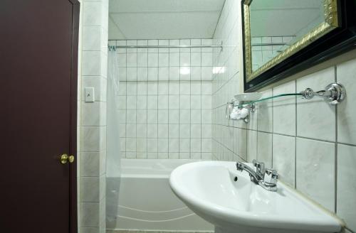 Kylpyhuone majoituspaikassa Hotel Bon Accueil