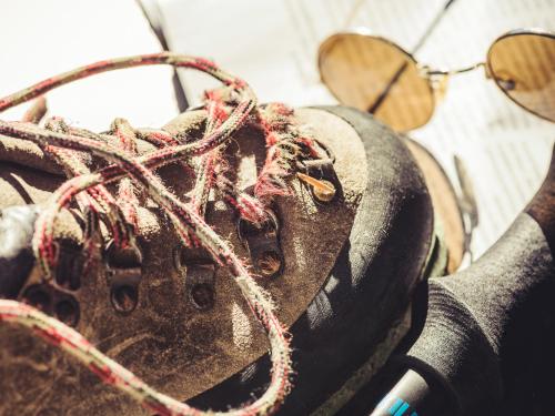 a close up of a pair of shoes with a rope at Brückenhof in Finkenberg