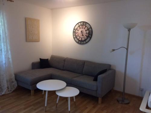 Χώρος καθιστικού στο Appartements am Park