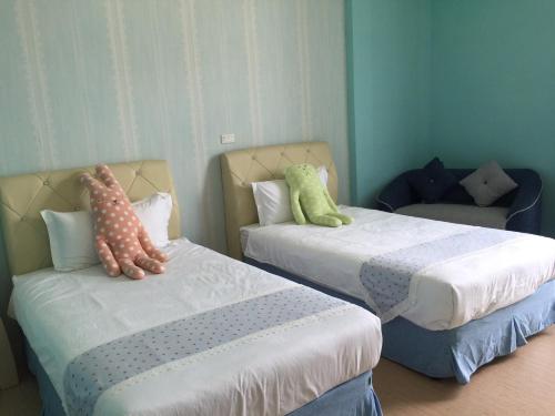 Postelja oz. postelje v sobi nastanitve Aunt's Bed and Breakfast