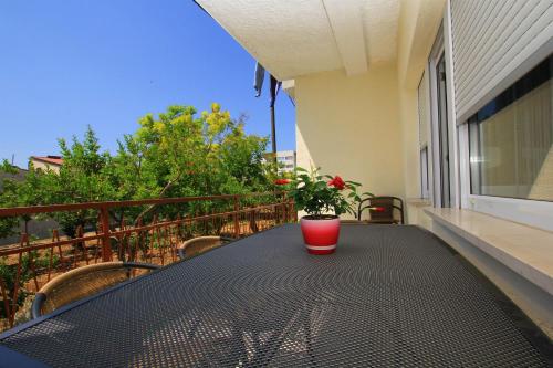 Balcon ou terrasse dans l'établissement Apartment Anica