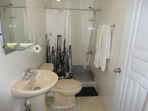 Hotel Gazcue tesisinde bir banyo