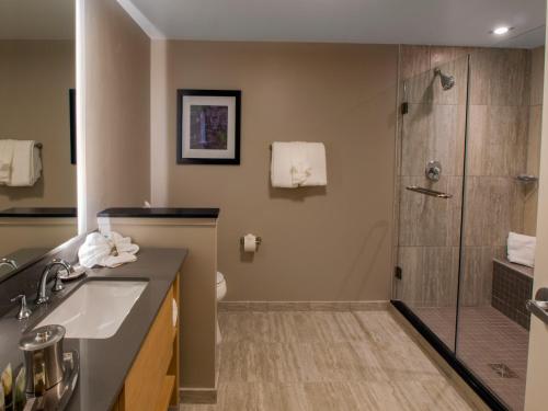 A bathroom at Hotel Ithaca