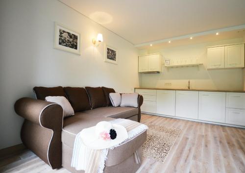 Χώρος καθιστικού στο Smėlynas Neringa Apartments