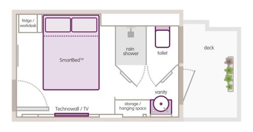 Plantegning af YOTEL Singapore Orchard Road