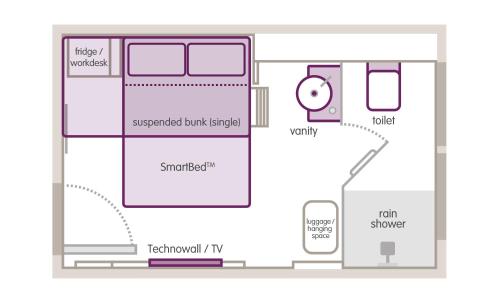 Plantegning af YOTEL Singapore Orchard Road
