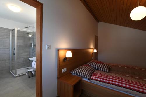 Koupelna v ubytování Hotel Stüa Granda