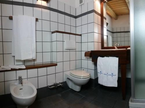Koupelna v ubytování Residence Ruetoreif