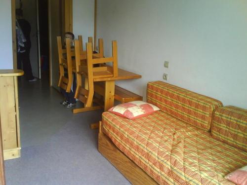 Postel nebo postele na pokoji v ubytování studio gresse en vercors