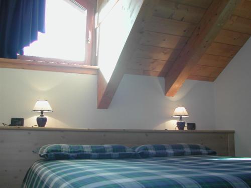 Katil atau katil-katil dalam bilik di Casa Vacanze Sablonera