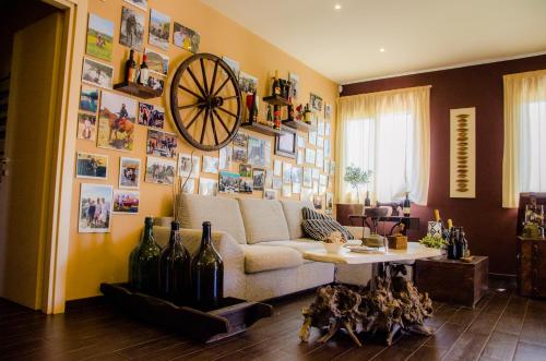 Un lugar para sentarse en B&B Etna Ranch