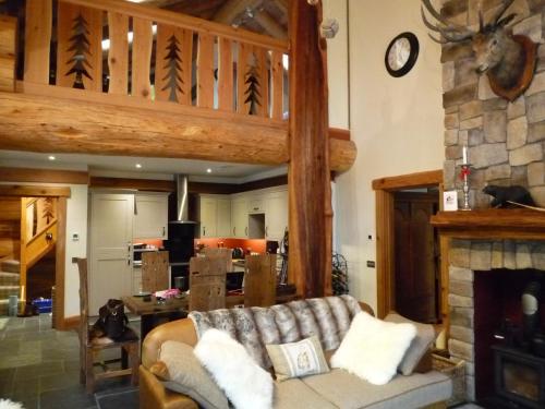 Posezení v ubytování Caledonian Cabin