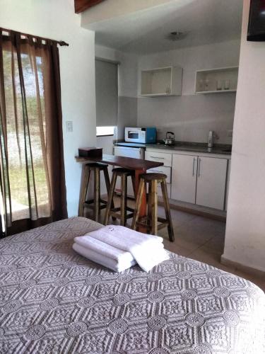 Kuchyň nebo kuchyňský kout v ubytování Amaikén Suites