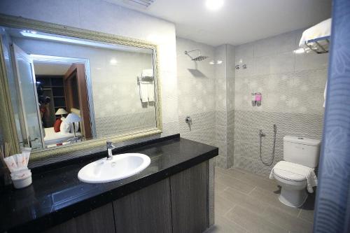 Koupelna v ubytování Al Khatiri Hotel