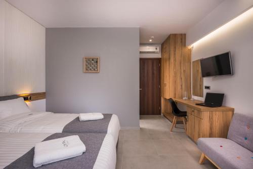 Postel nebo postele na pokoji v ubytování Central City Hotel
