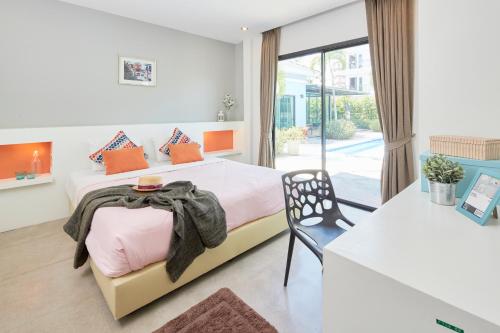 Postel nebo postele na pokoji v ubytování Villa Navin Premiere Pool Villa