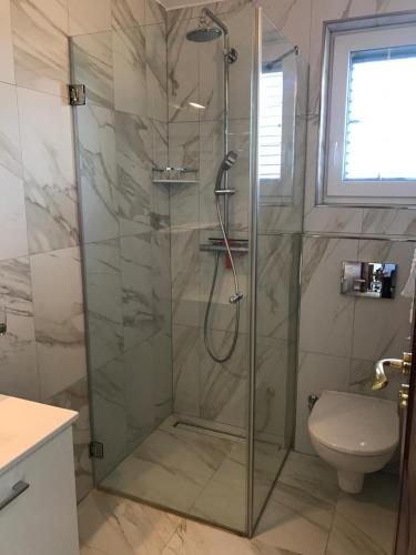 Koupelna v ubytování Apartments Victoria Privlaka