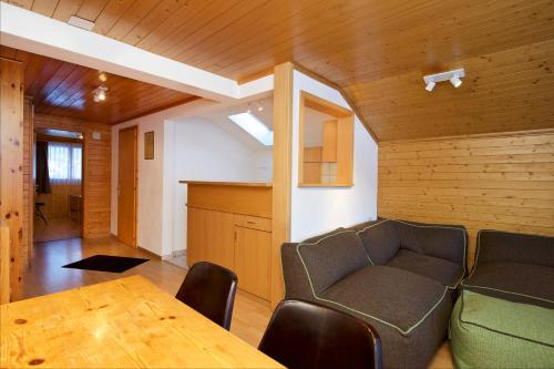 Χώρος καθιστικού στο Chalet Felderhof