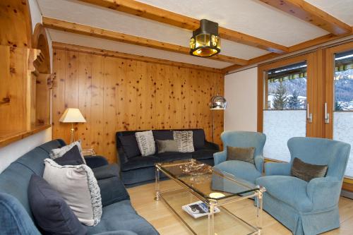 Χώρος καθιστικού στο Chalet Felderhof