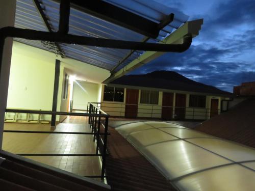 a view from the deck of a house at Casona Hotel in Pasto