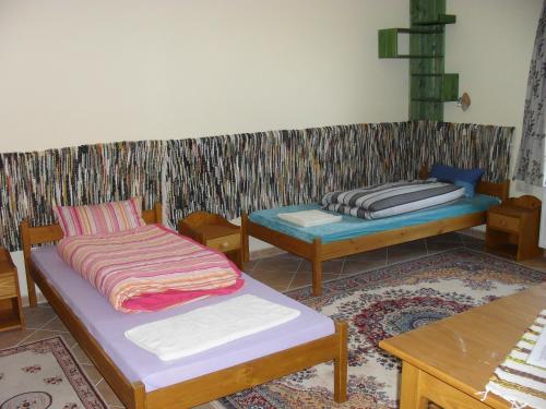 Postel nebo postele na pokoji v ubytování Nyakigláb Villa